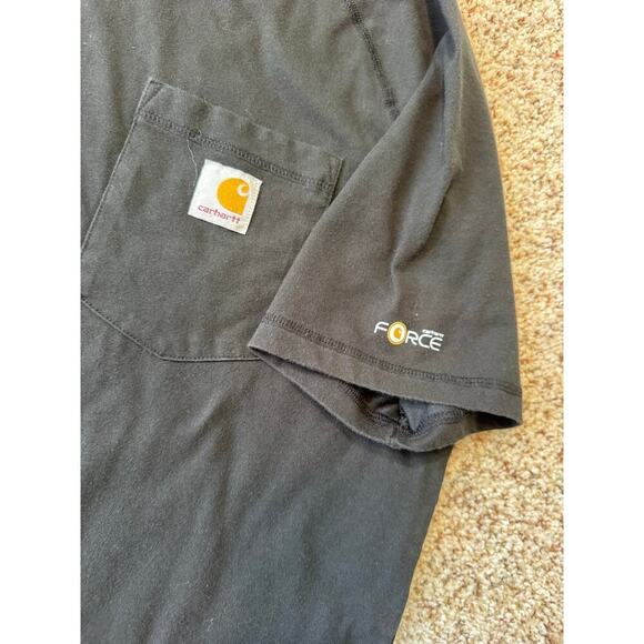 CARHARTT Men's short sleeve  T-Shirt, Black, size L, Cotton blend, Workwear - Picture 9 of 9